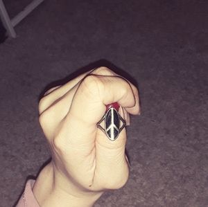 Vintage peace sign ring